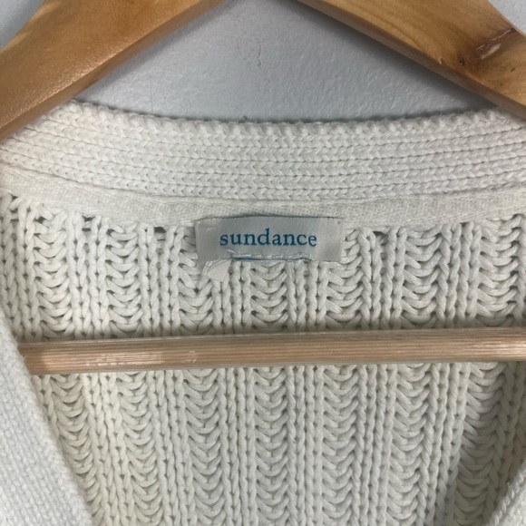 Sundance cream knit Aveline cardigan button front READ - Picture 3 of 6